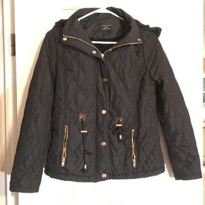 Quilted black jacket size small-like new!